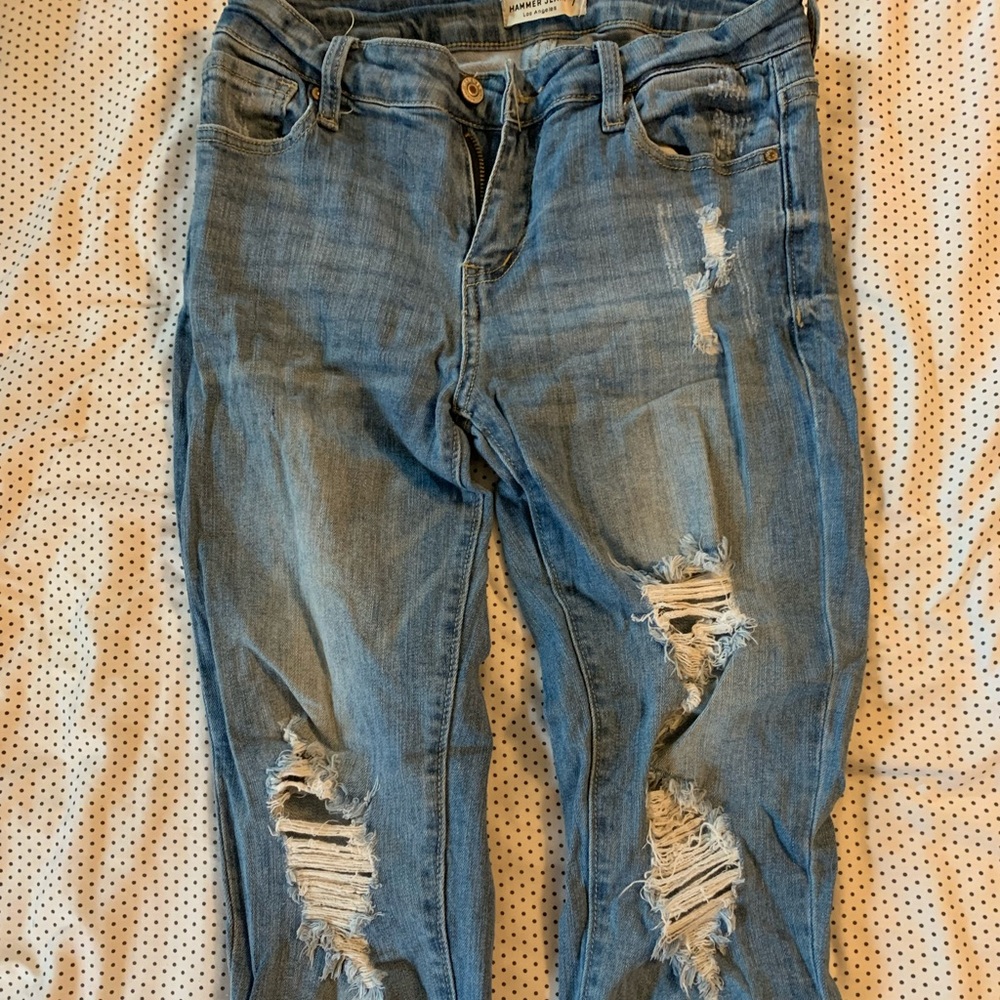 Size 7 hammer jeans. Amazing stretch!